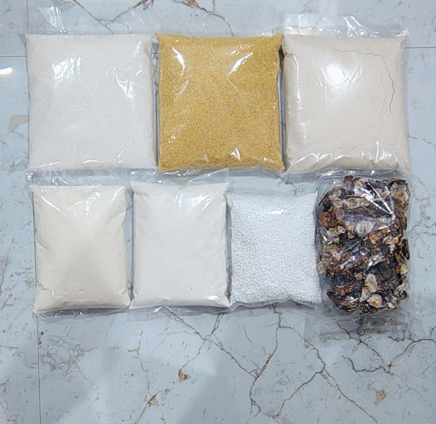 SUGAR. 1Kg, K Rawa.Kg, C Atta.Kg. Puri.Atta.500g, Maida,500g,Saggubiyam,500g, Chintha Pandu,500g